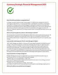 Strategic Financial Management Summary: Key Concepts and Objectives