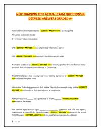 NCIC Training Test: Questions and Answers for Exam Preparation