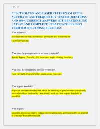 Electrolysis and Laser State Exam Guide: Questions and Answers