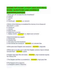 ARDMS SPI Exam: Real Questions and Answers (2024-2025)