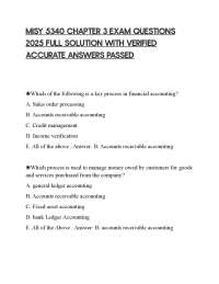 MISY 5340 CHAPTER 3 EXAM QUESTIONS 2025 FULL SOLUTION WITH VERIFIED ACCURATE ANSWERS PASSE