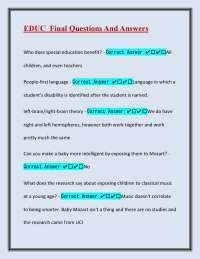 Education Exam Q&A: Key Concepts and Theories