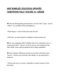 MSF BUNDLED 2025/2026 UPDATED QUESTIONS FULLY SOLVED A+ GRADE