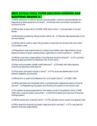 CRCR ACTUAL FINAL PAPER 2025/2026 ANSWERS AND QUESTIONS GRADED A+