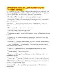 CPO MIDTERM EXAM 2025/2026 QUESTIONS WITH SOLUTIONS GRADED A+