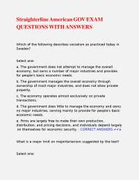 American Government Exam Questions with Answers