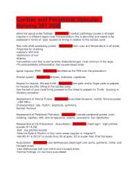 Cardiac and Peripheral Vascular Assessment: Nursing Guide