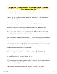 Storyboard Pro Exam Questions and Answers 2025