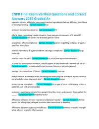 CNPR Final Exam Questions and Answers 2025
