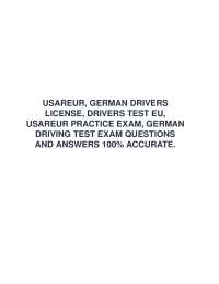 German Driving Test Practice Exam Questions and Answers