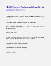 Cybersecurity Fundamentals Exam Review Questions and Answers