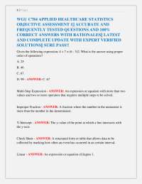 Healthcare Statistics Practice Questions and Answers
