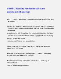 Security Fundamentals Exam Questions and Answers