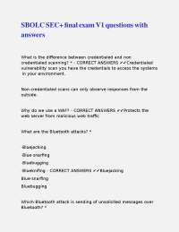 Cybersecurity Exam Questions and Answers