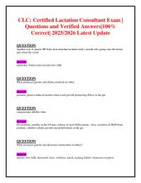 CLC Exam Q&A: Certified Lactation Consultant Exam Prep