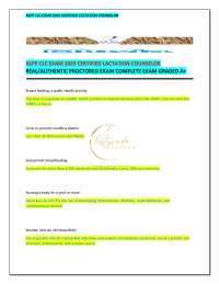 ALPP CLC Exam 2025: Certified Lactation Counselor - Key Concepts and Strategies