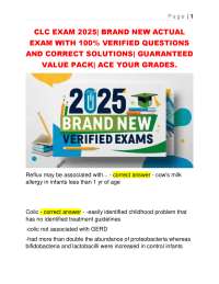 CLC Exam 2025: Verified Questions and Solutions on Infant Feeding