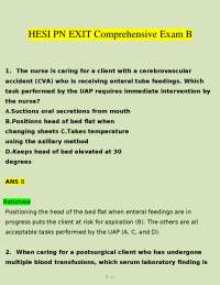 Nursing Exit Exam Comprehensive Review: Practice Questions and Rationales