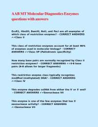 Molecular Diagnostics Enzymes: Questions and Answers