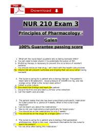 Pharmacology Exam 3: Principles of Pharmacology Questions and Answers