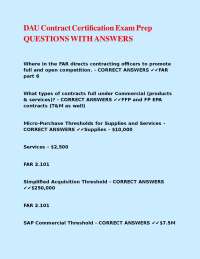 Contract Management Exam Prep: Questions and Answers