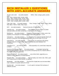BICSI Installer Certification Exam Questions and Answers