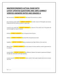 Macroeconomics Exam Questions and Answers