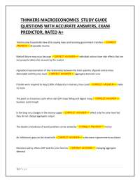 Macroeconomics Exam Questions and Answers