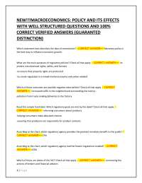 Macroeconomics: Policy and Its Effects - Questions and Answers