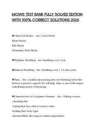MCIWS TEST BANK FULLY SOLVED EDITION WITH 100% CORRECT SOLUTIONS 2026