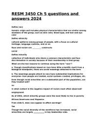 Race and Ethnicity in Sports: Key Concepts and Discrimination - Q&A