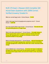 NUR 170 Exam 1: Complete Review Questions and Answers (2025)