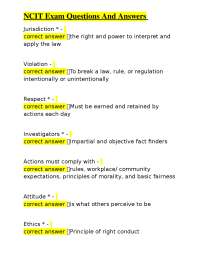 NCIT Exam Questions and Answers: Comprehensive Review