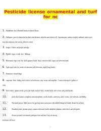 Pesticide Application and Pest Identification Guide