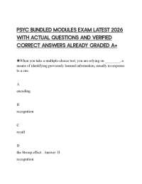 PSYC 290 TEST BANK FULLY SOLVED EDITION WITH 100% CORRECT SOLUTIONS 2026