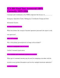 ICS 300 Final Test Questions and Answers: A Comprehensive Review