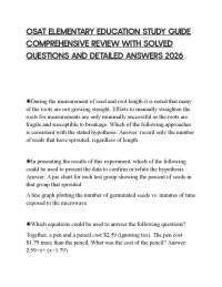 OSAT ELEMENTARY EDUCATION STUDY GUIDE COMPREHENSIVE REVIEW WITH SOLVED QUESTIONS AND DETAI