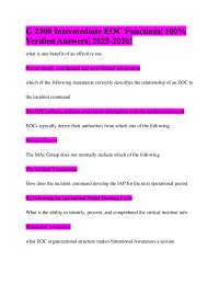 G 2300 Intermediate EOC Functions| 100% Verified Answers| 2025-2026!