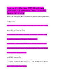 Georgia Certification 2025| Real Exam Questions, All Answered 100% Correctly| Newest 2025