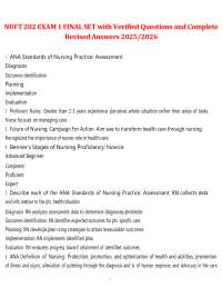 NUFT 202 Nursing Exam 1: Questions and Answers for 2025/2026