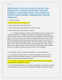EPPP Exam Questions and Answers: Expert Verified Solutions