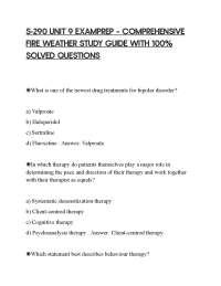 S-290 UNIT 9 EXAMPREP – COMPREHENSIVE FIRE WEATHER STUDY GUIDE WITH 100% SOLVED QUESTIONS