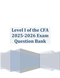 CFA Level I Exam Question Bank 2025-2026: Quantitative Methods