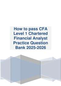CFA Level 1 Practice Questions 2025-2026