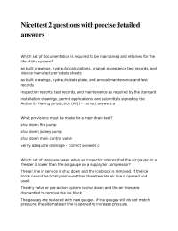 Fire Safety and Sprinkler System Inspection Quiz