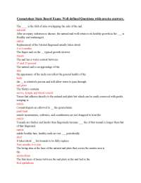 Cosmetology State Board Exam Questions and Answers