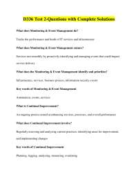 IT Service Management: Key Concepts Q&A