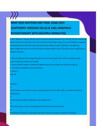 NRNP 6645 Midterm and Final Exam Questions and Answers 2023