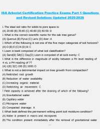 ISA Arborist Certification Practice Exams: Questions and Solutions