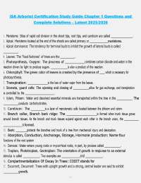 ISA Arborist Certification Study Guide: Chapter 1 Questions and Solutions